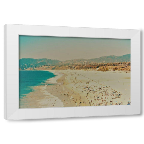 Beach II White Modern Wood Framed Art Print by Singleton, Ashley