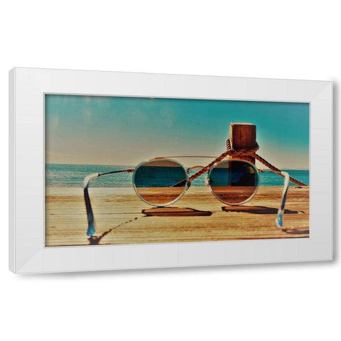 Shades II White Modern Wood Framed Art Print by Singleton, Ashley