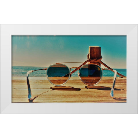 Shades II White Modern Wood Framed Art Print by Singleton, Ashley