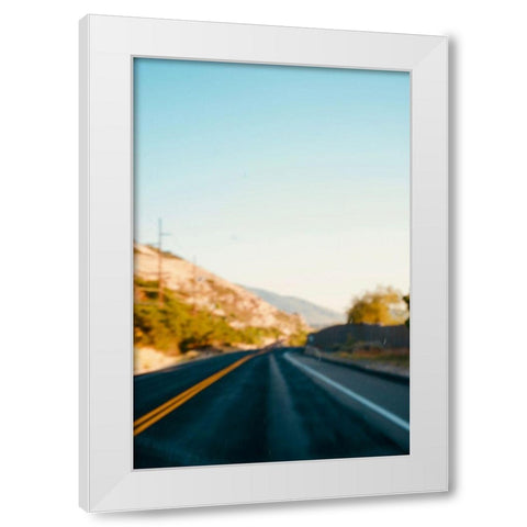 Blur White Modern Wood Framed Art Print by Singleton, Ashley