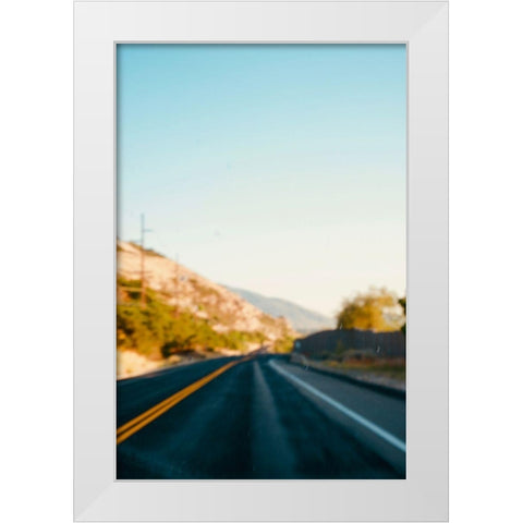 Blur White Modern Wood Framed Art Print by Singleton, Ashley