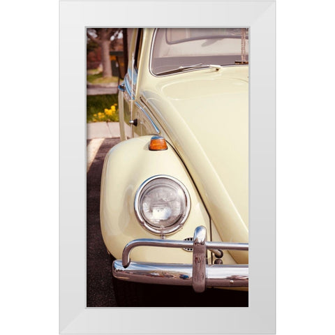 Retro Ride White Modern Wood Framed Art Print by Singleton, Ashley