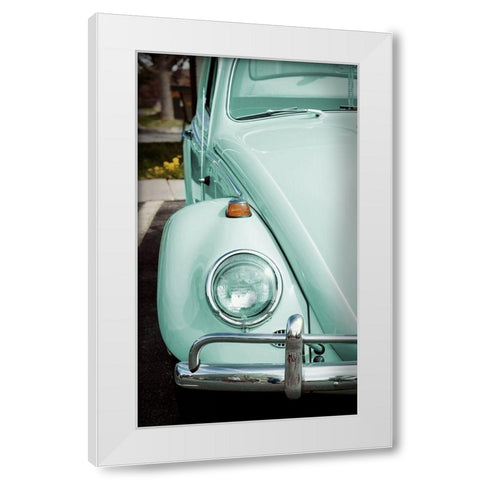 Retro Ride III White Modern Wood Framed Art Print by Singleton, Ashley