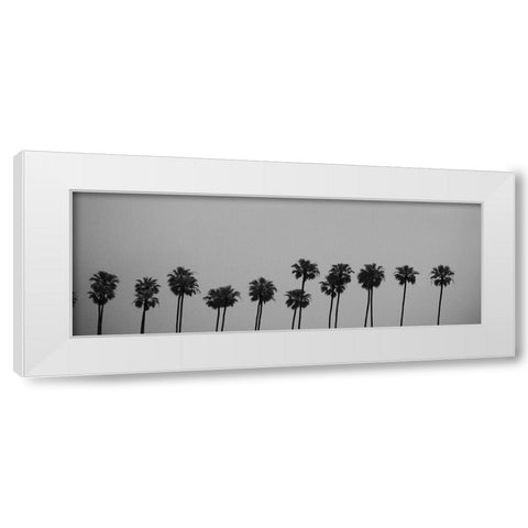 Palms White Modern Wood Framed Art Print by Singleton, Ashley