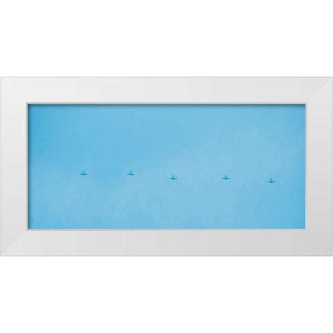 Planes White Modern Wood Framed Art Print by Singleton, Ashley