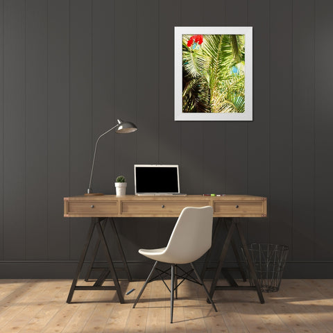 Tropics White Modern Wood Framed Art Print by Singleton, Ashley