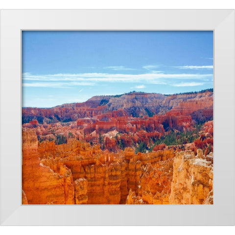 Bryce Canyon Overlook White Modern Wood Framed Art Print by Singleton, Ashley