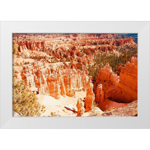 Rooftop Tent White Modern Wood Framed Art Print by Singleton, Ashley