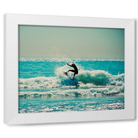 Hang One White Modern Wood Framed Art Print by Singleton, Ashley