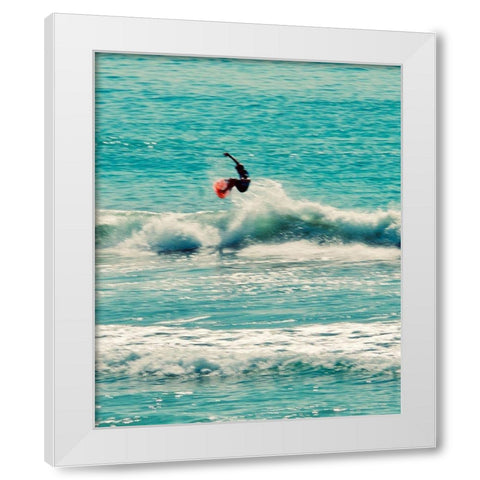 Hang Two White Modern Wood Framed Art Print by Singleton, Ashley