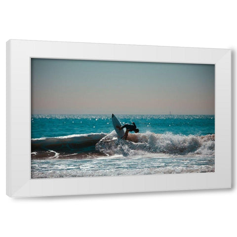 Hang Three White Modern Wood Framed Art Print by Singleton, Ashley