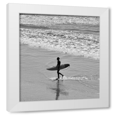 Endless Surfer II White Modern Wood Framed Art Print by Singleton, Ashley