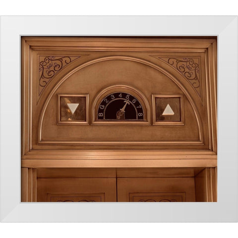 Going Up White Modern Wood Framed Art Print by Singleton, Ashley