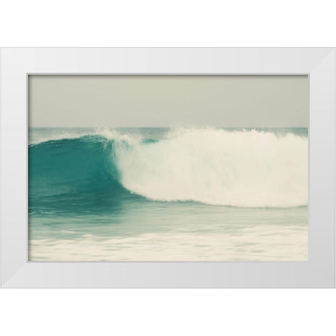 Wave White Modern Wood Framed Art Print by Singleton, Ashley