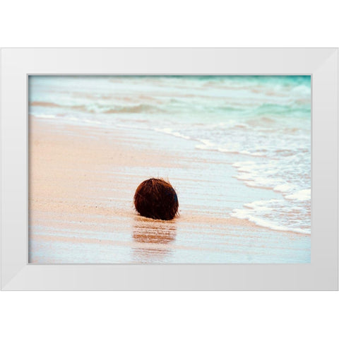 Coconut White Modern Wood Framed Art Print by Singleton, Ashley