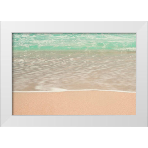 Sea Green White Modern Wood Framed Art Print by Singleton, Ashley