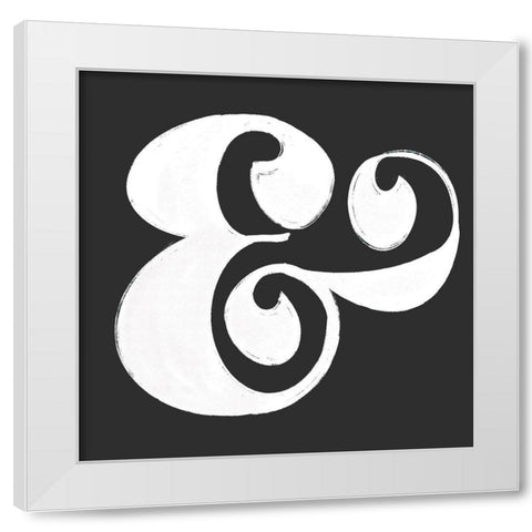 Ampersand White Modern Wood Framed Art Print by Singleton, Ashley