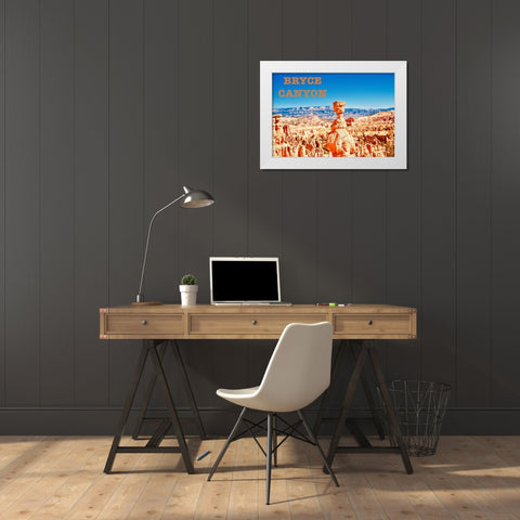 Bryce Canyon White Modern Wood Framed Art Print by Singleton, Ashley