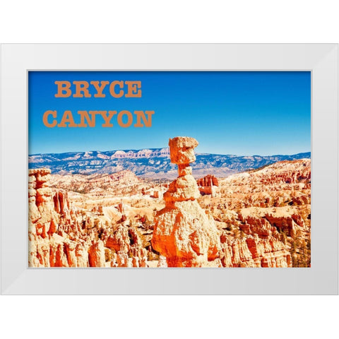 Bryce Canyon White Modern Wood Framed Art Print by Singleton, Ashley