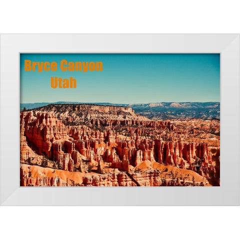Bryce Canyon White Modern Wood Framed Art Print by Singleton, Ashley