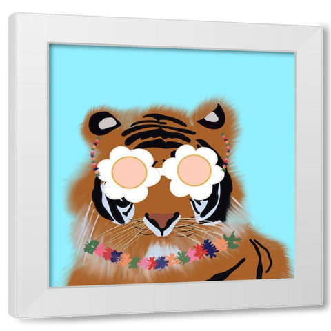 Tori White Modern Wood Framed Art Print by Singleton, Ashley