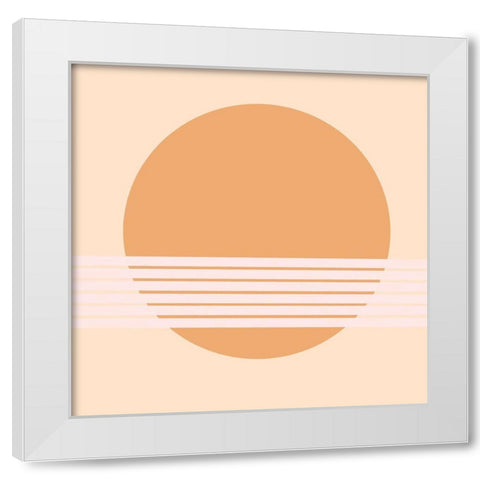 Sun White Modern Wood Framed Art Print by Singleton, Ashley