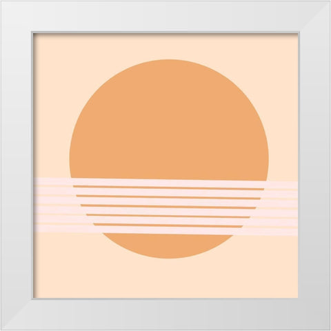 Sun White Modern Wood Framed Art Print by Singleton, Ashley