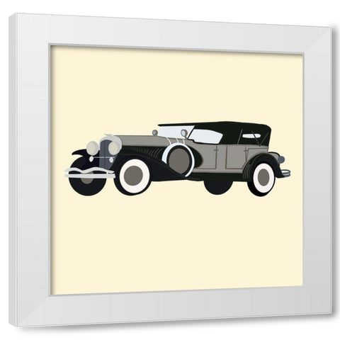 Villainous White Modern Wood Framed Art Print by Singleton, Ashley