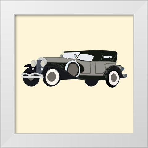 Villainous White Modern Wood Framed Art Print by Singleton, Ashley