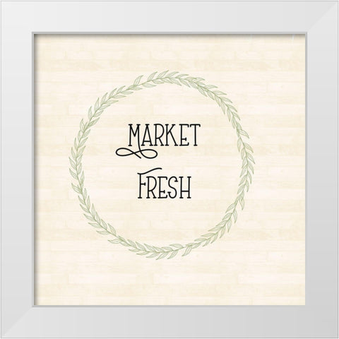Market Fresh White Modern Wood Framed Art Print by Singleton, Ashley