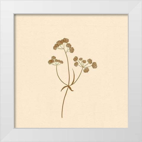 Wild Flowers White Modern Wood Framed Art Print by Singleton, Ashley