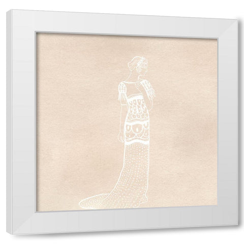 Fancy Lady White Modern Wood Framed Art Print by Singleton, Ashley
