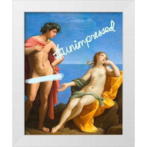 Unimpressed White Modern Wood Framed Art Print by Singleton, Ashley