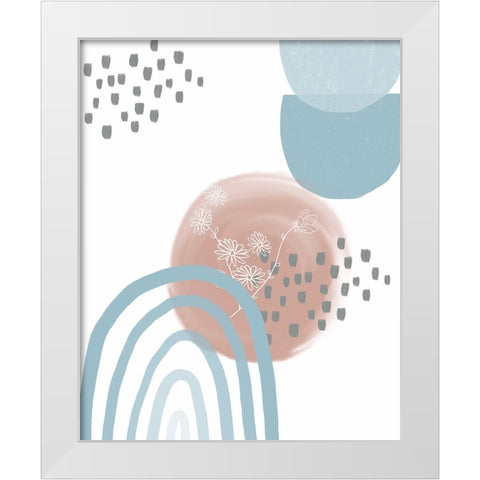 Abstract II White Modern Wood Framed Art Print by Singleton, Ashley