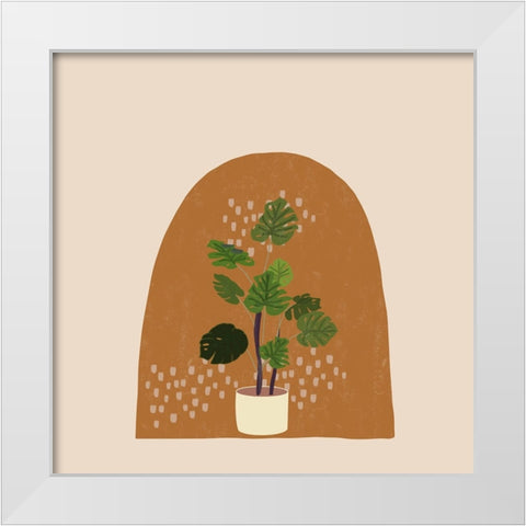 Planter White Modern Wood Framed Art Print by Singleton, Ashley