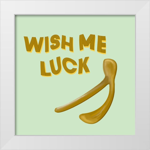 Wish Bone White Modern Wood Framed Art Print by Singleton, Ashley