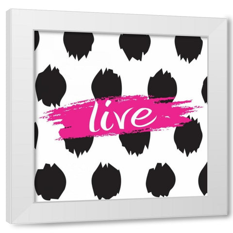 Trendy I White Modern Wood Framed Art Print by ND Art and Design