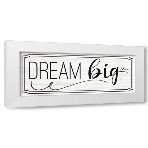 Words II White Modern Wood Framed Art Print by ND Art and Design