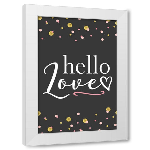 Wedding II White Modern Wood Framed Art Print by ND Art
