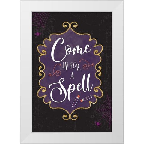 Spellbound  White Modern Wood Framed Art Print by ND Art