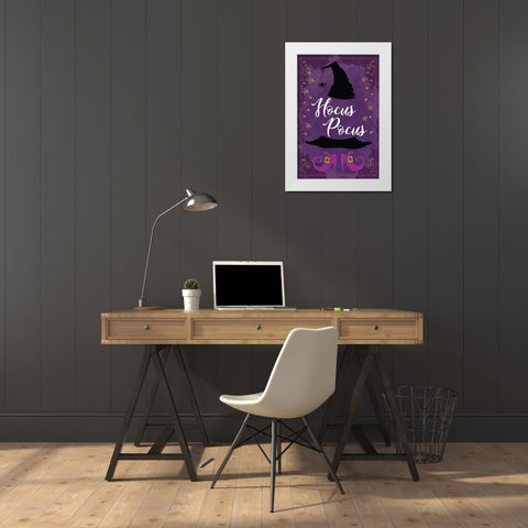 Spellbound II White Modern Wood Framed Art Print by ND Art