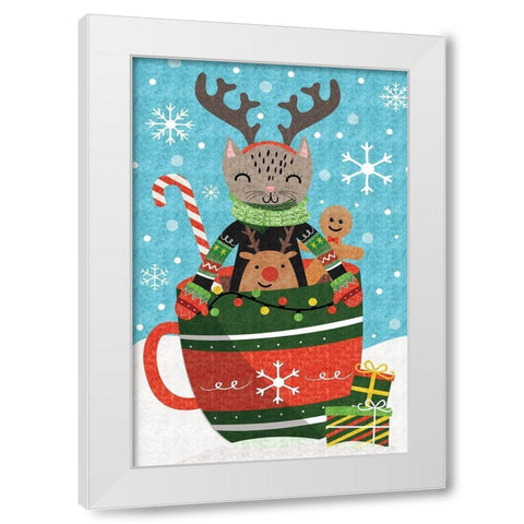 Holiday Mug White Modern Wood Framed Art Print by ND Art
