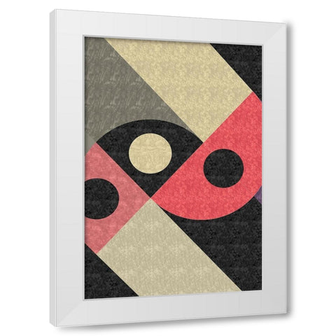 Mod Abstract White Modern Wood Framed Art Print by ND Art