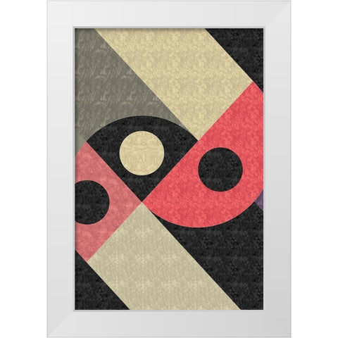 Mod Abstract White Modern Wood Framed Art Print by ND Art