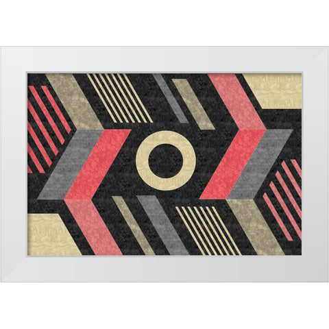 Mod Abstract II White Modern Wood Framed Art Print by ND Art