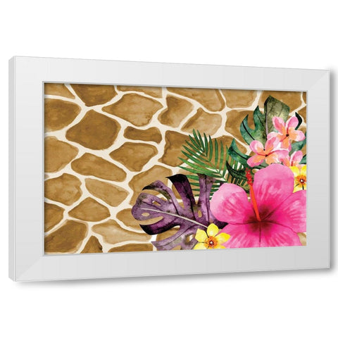 Tropical Jungle III White Modern Wood Framed Art Print by ND Art