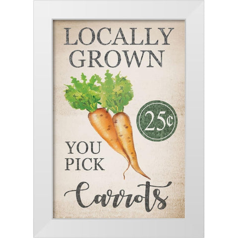 Easter Garden III White Modern Wood Framed Art Print by ND Art