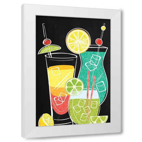 Sip Sip Hooray! White Modern Wood Framed Art Print by ND Art