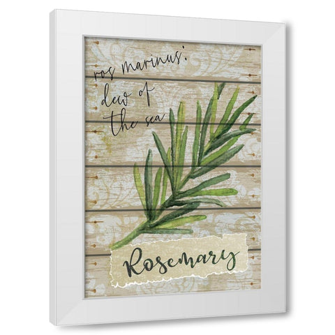 Rosemary White Modern Wood Framed Art Print by ND Art