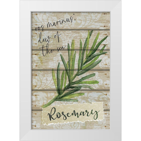 Rosemary White Modern Wood Framed Art Print by ND Art